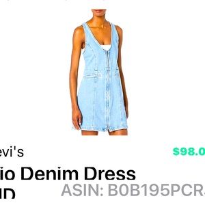 - NWT Levi’s 90’s blue denim dress